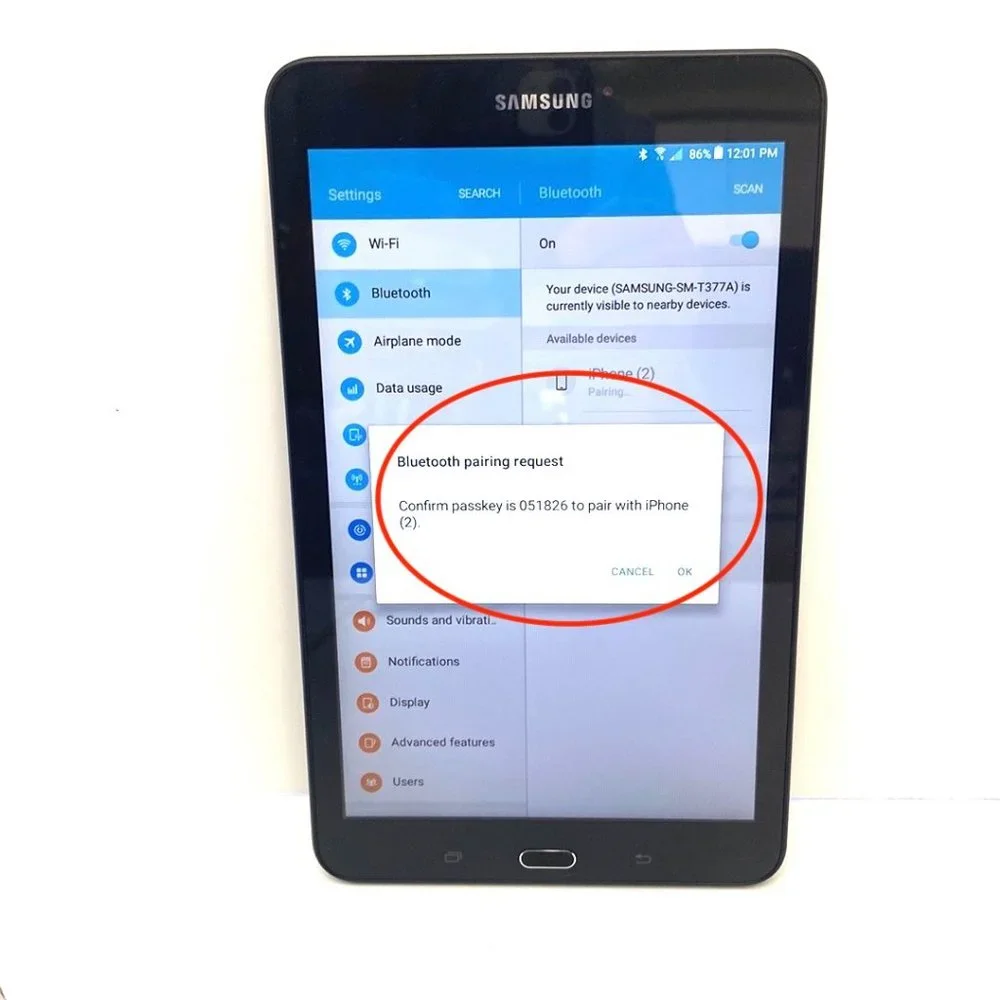 Samsung Galaxy Tab E LTE Wi-Fi 16GB Tablet in Black (UNLOCKED)
